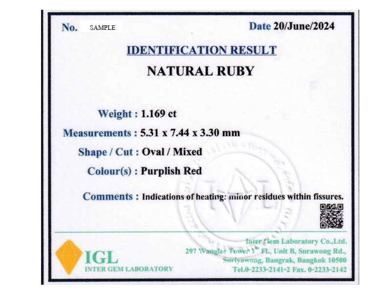 GEMS TESTING SERVICES IGL INTER GEM LABORATORY